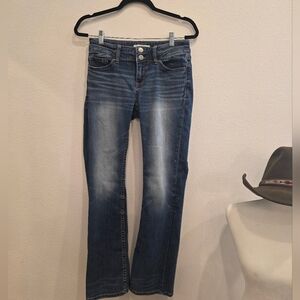 BKE Women's Dark Blue Boot Cut Jeans